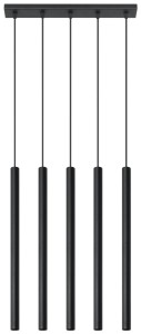 Lampa wisząca PASTELO 5 czarna SL.0472 Sollux Lighting