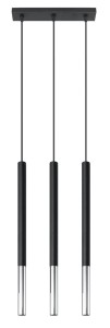 Lampa wisząca MOZAICA 3L czarny/chrom SL.0886 Sollux Lighting