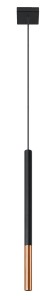 Lampa wisząca MOZAICA 1 czarny/miedź SL.0888 Sollux Lighting