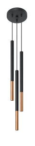 Lampa wisząca MOZAICA 3P czarny/miedź SL.0890 Sollux Lighting