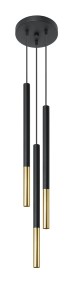 Lampa wisząca MOZAICA 3P czarny/złoto SL.0893 Sollux Lighting