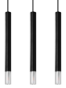 Lampa wisząca WEZYR 3 czarna SL.0962 Sollux Lighting