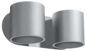 Kinkiet ORBIS 2 szary SL.0661 Sollux Lighting