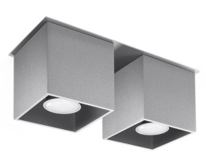 Plafon QUAD 2 szary SL.0064 Sollux Lighting
