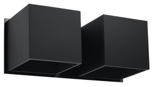 Kinkiet QUAD 2 czarny SL.0657 Sollux Lighting