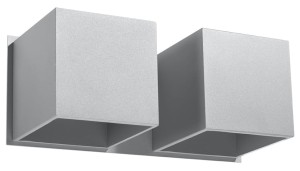 Kinkiet QUAD 2 szary SL.0658 Sollux Lighting