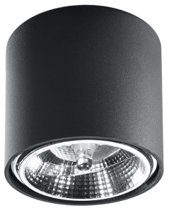 Plafon TIUBE czarny SL.0697 Sollux Lighting