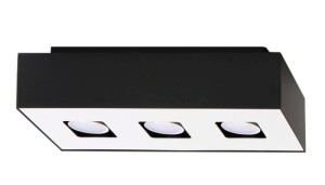 Plafon MONO 3 czarny SL.0072 Sollux Lighting