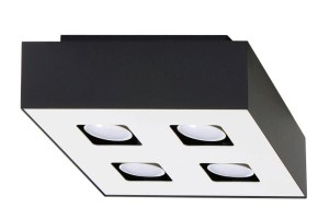 Plafon MONO 4 czarny SL.0073 Sollux Lighting
