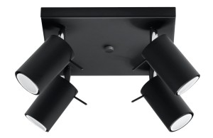 Plafon RING 4 czarny SL.0094 Sollux Lighting