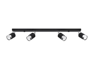 Plafon NERO 4 czarny/chrom SL.1067 Sollux Lighting