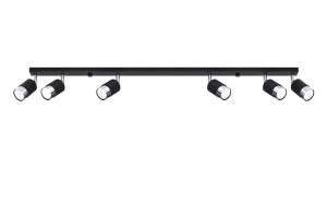 Plafon NERO 6 czarny/chrom SL.1068 Sollux Lighting