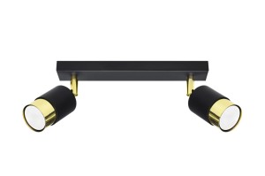 Plafon NERO 2 czarny/złoty SL.1070 Sollux Lighting