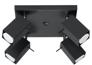 Plafon MERIDA 4 czarny SL.0102 Sollux Lighting