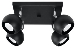 Plafon OCULARE 4 czarny SL.0446 Sollux Lighting