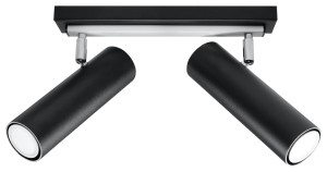 Plafon DIREZIONE 2 czarny SL.0500 Sollux Lighting