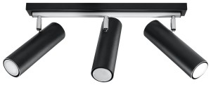 Plafon DIREZIONE 3 czarny SL.0501 Sollux Lighting