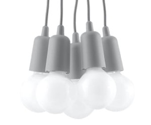 Lampa wisząca DIEGO 5 szara SL.0577 Sollux Lighting