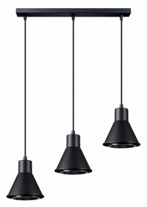 Lampa wisząca TAZILA 3 czarna [ES111] SL.0990 Sollux Lighting