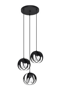 Lampa wisząca TULOS 3P czarna SL.1088 Sollux Lighting