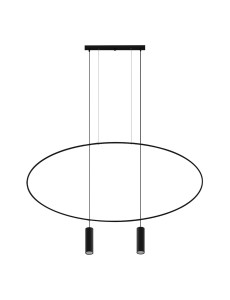 Lampa wisząca HOLAR 2 czarna TH.017CZ Sollux Lighting