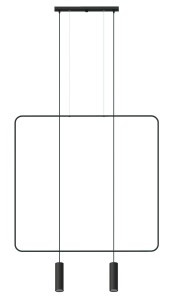 Lampa wisząca RANA 2 czarna TH.019CZ Sollux Lighting
