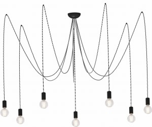 LAMPA WISZĄCA SPIDER GRAY VII żELAZKO 6787 Nowodvorski