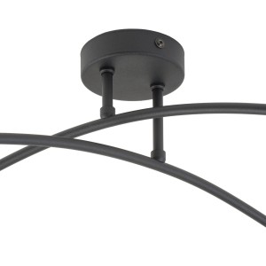 HELIX  BLACK LAMPA SUFITOWA 4 PŁ 4687 TK Lighting