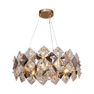 Lampa wisząca Tiara złoty/przezroczysty+dymiony 9864-500 Zuma Line