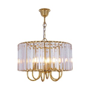 Lampa wisząca Paris złoty/przezroczysty 1906/6 Zuma Line
