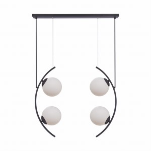 Lampa wisząca Helix czarny/białe szkło 5016Z Zuma Line
