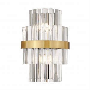 Kinkiet lampa ścienna Constantinople szczotkowany mosiądz W0567-02A-B52G Zuma Line
