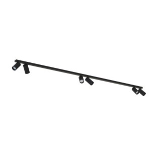 Lampa sufitowa spoty reflektorki na listwie MONO VI BLACK 7844 Nowodvorski