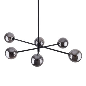 SARIUS BLACK/GRAPHITE LAMPA SUFITOWA 6 PŁ WYSOKA 6236 TK Lighting