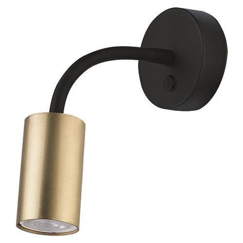 Kinkiet ruchomy giętki EYE FLEX BRASS mosiądz/czarny Nowodvorski 9067