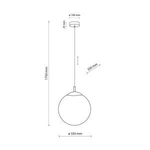 ESME WHITE LAMPA WISZĄCA 1  350 5671 TK Lighting