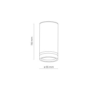 JET WHITE DOWNLIGHT 1* GU10 6919 TK Lighting