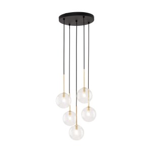 NILOS BLACK / GOLD LAMPA WISZĄCA 5 5943 TK Lighting