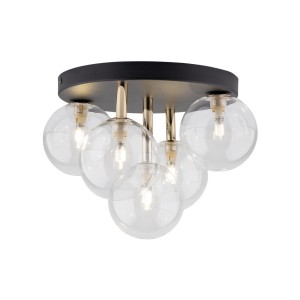 NILOS BLACK / GOLD LAMPA SUFITOWA 5PŁ 758 TK Lighting