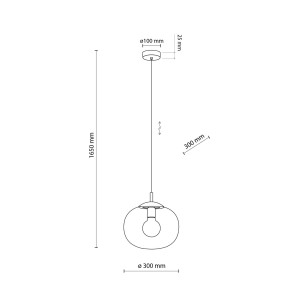 VIBE TOPAZ LAMPA WISZĄCA 1  300 4677 TK Lighting