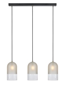 COPE Pendant 3L Frosted/Clear/Black 108226
