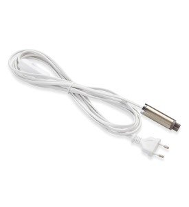 EXPAND Start cable 3,5m Wallplug+Switch Steel 107522