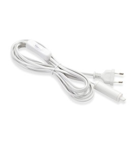 EXPAND Start cable 3,5m Wallplug+Switch White 107523