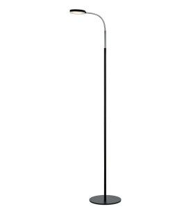 FLEX Podłogowa 1L LED Czarna/Chrom 106465
