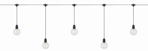 GARDEN 24 DECO LIGHT CHAIN 10L EXTRA BLACK/CLEAR 108022