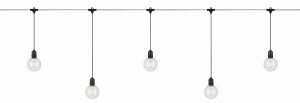GARDEN 24 DECO LIGHT CHAIN 10L START BLACK/CLEAR 108021