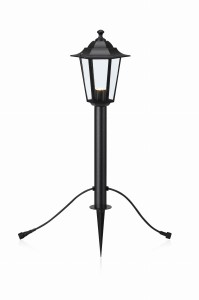 GARDEN 24 Latarnia 3W Czarna 107991