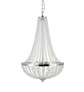 GRÄNSÖ Chandelier 3L Chrome/MC IP44 107551