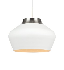 KOM Wisząca 31cm 1L Biały/Stal 107379