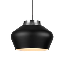 KOM Wisząca 31cm 1L Czarny/Stal  107378